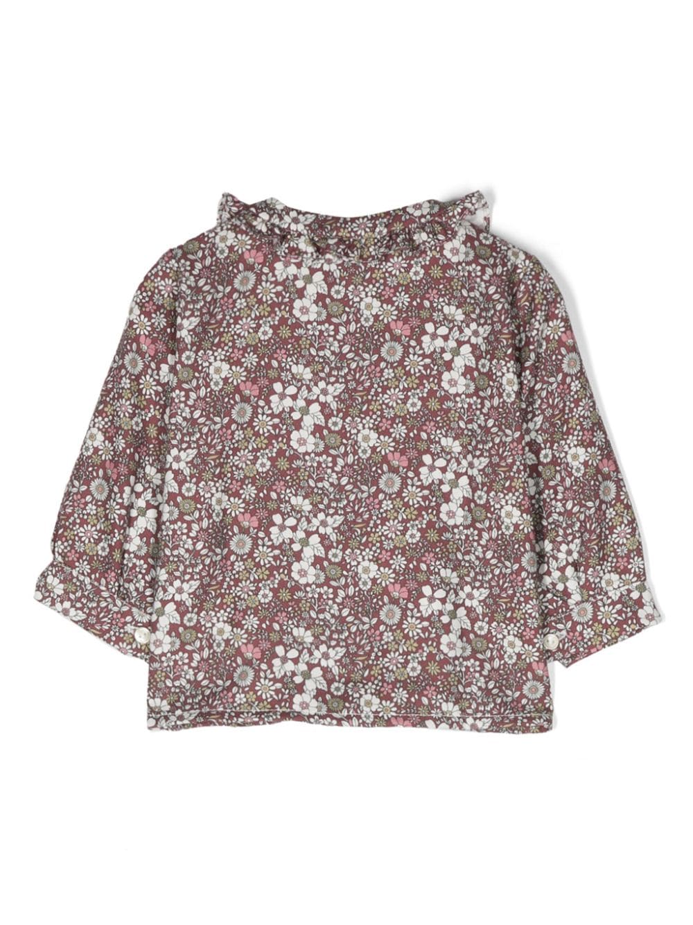 Mariella Ferrari floral-print cotton blouse - Rood
