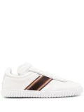 Bally side-stripe leather sneakers - White