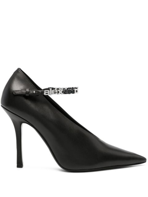 Alexander Wang Delphine 105mm logo-lettering pumps 