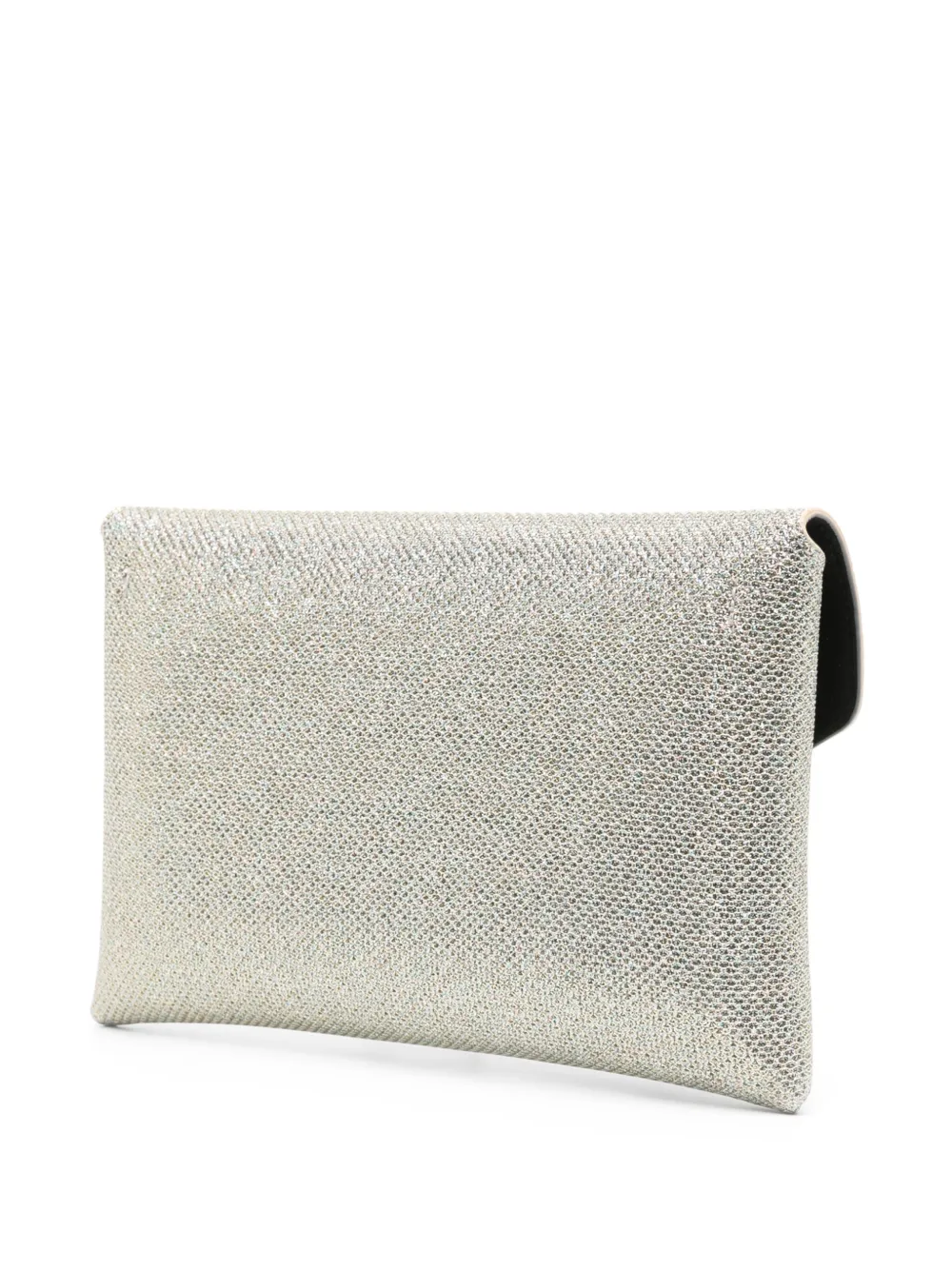 Stuart Weitzman The Loveletter Mini Metallic Clutch Bag In Gold