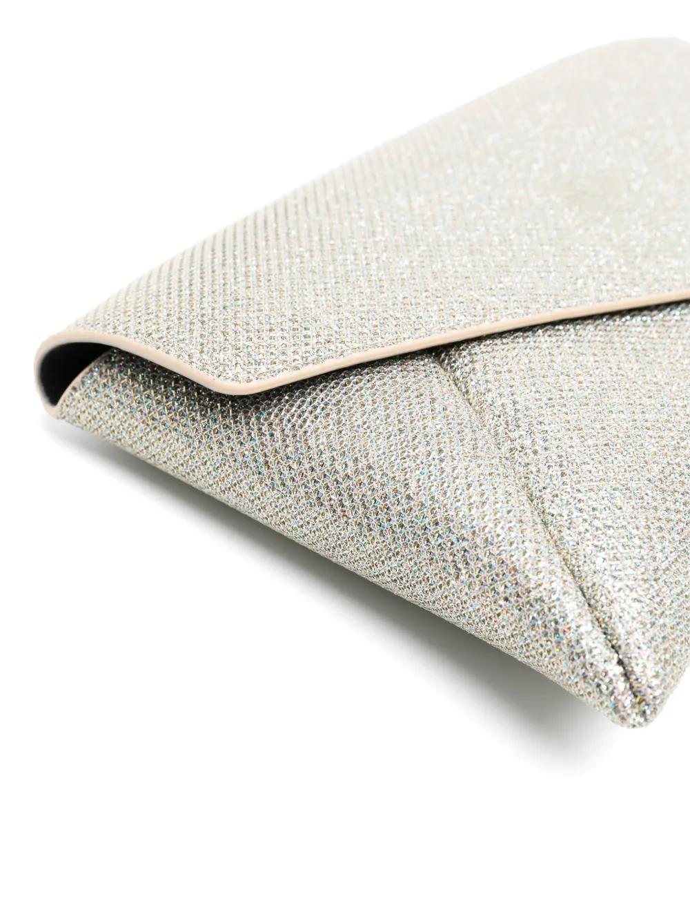 Stuart Weitzman The Loveletter Mini Metallic Clutch Bag In Gold