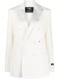 HommeGirls double-breasted wool blazer - White