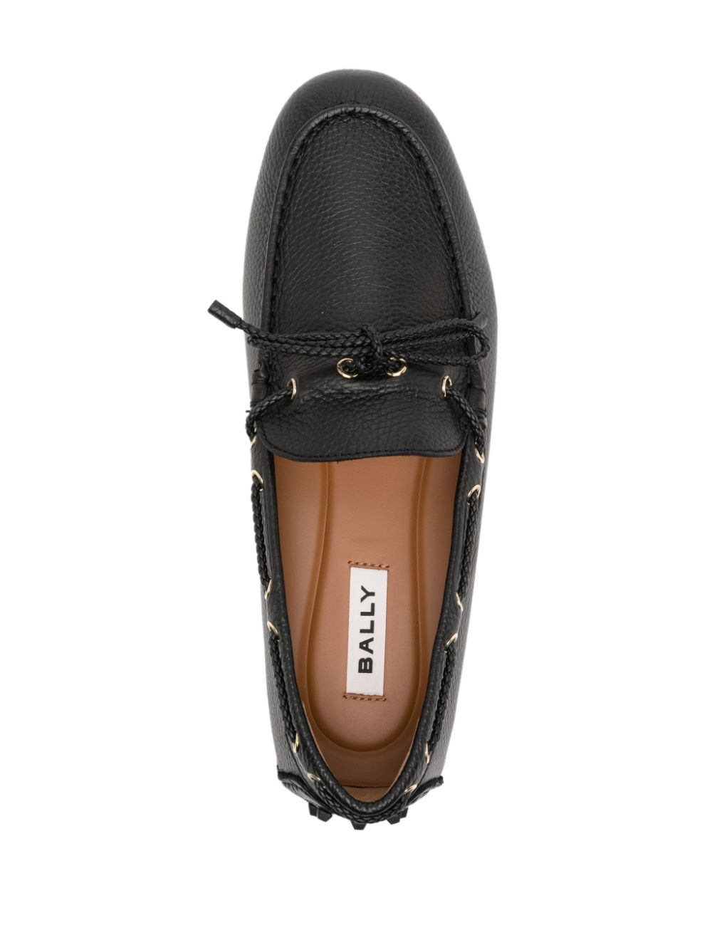 Bally Leren loafers Zwart