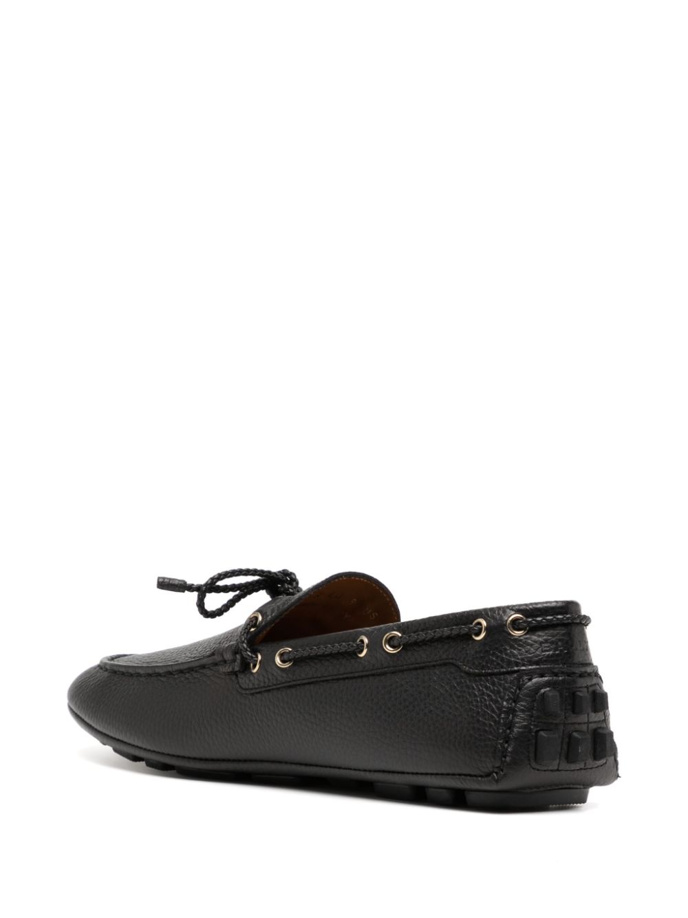 Bally Leren loafers Zwart