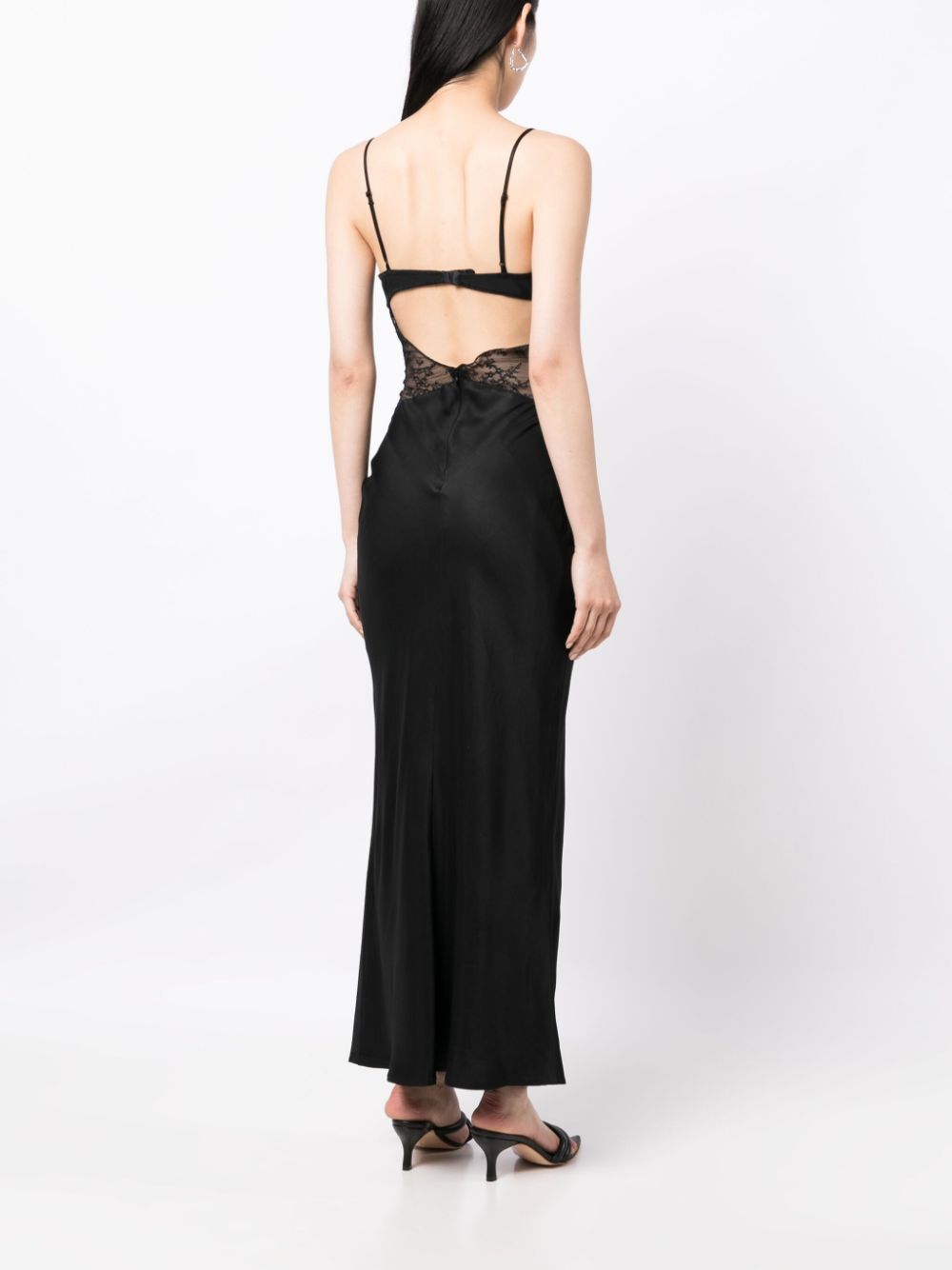 Shop Bec & Bridge Nora Lace-detail Maxi Dress In Black
