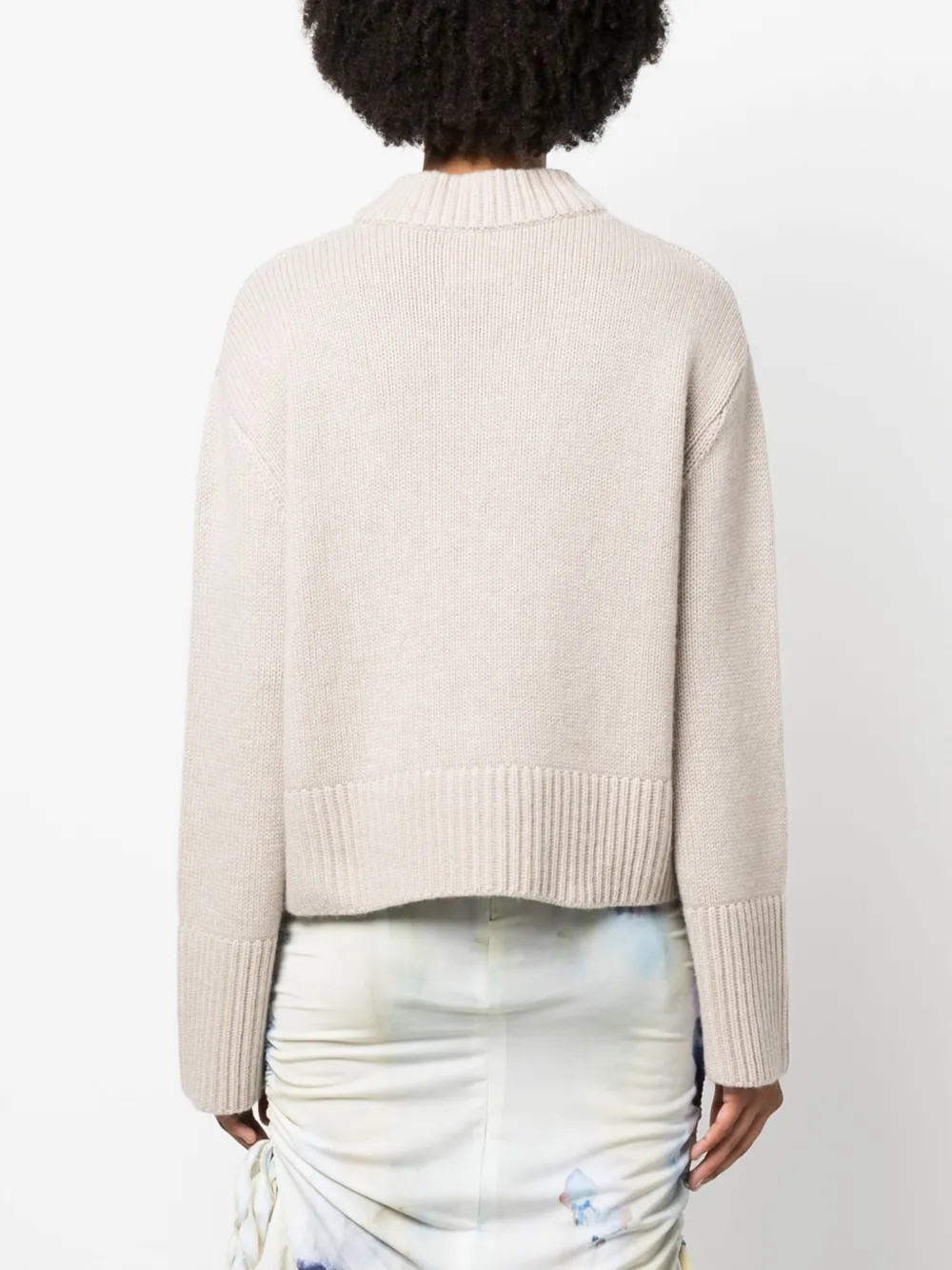 Lisa Yang Kasjmier trui Beige