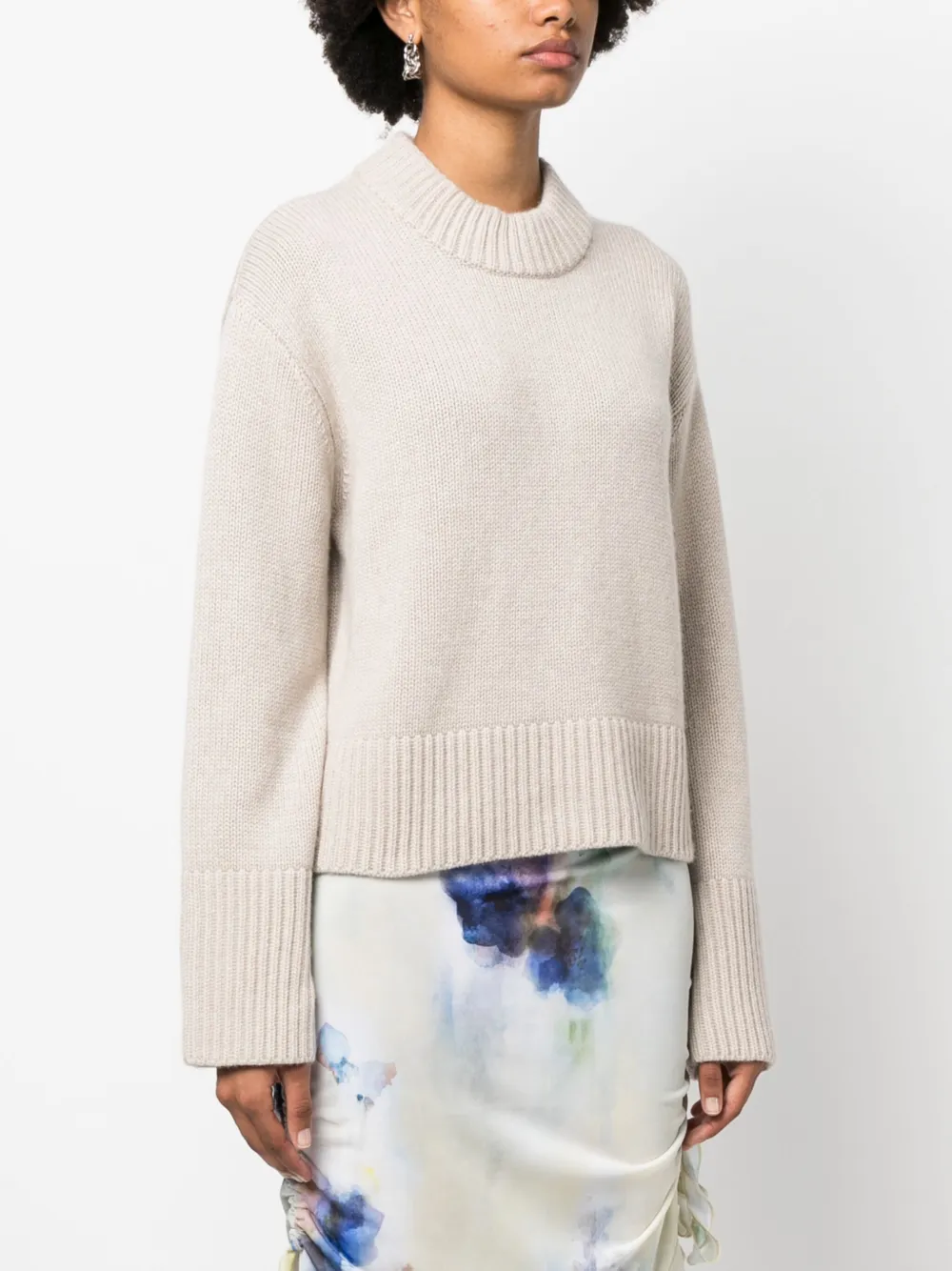 Lisa Yang Kasjmier trui Beige