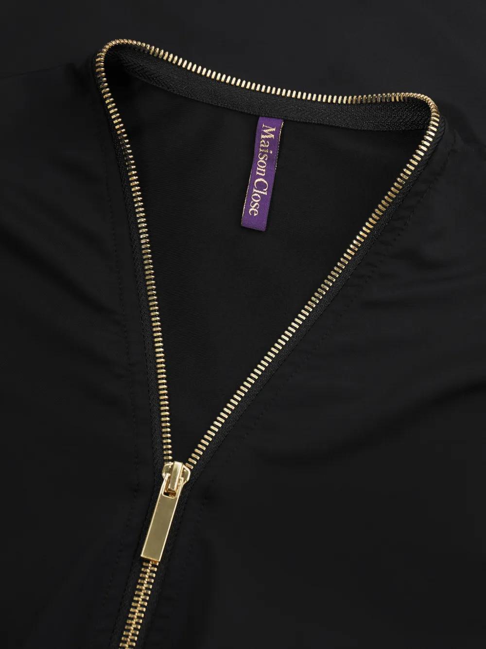 Maison Close Stretch midi-jurk met rits Zwart