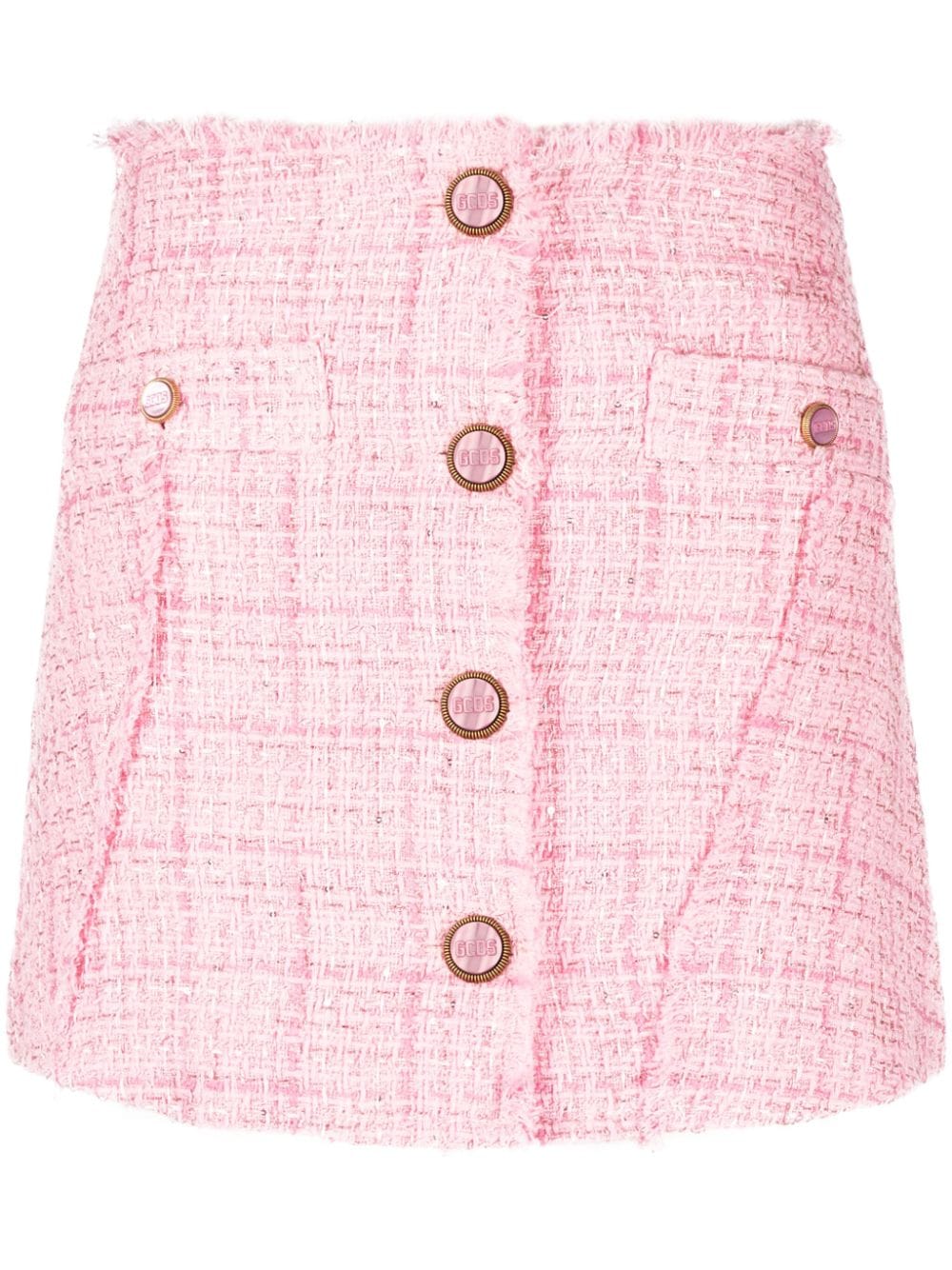 Gcds Button-up mini-rok Roze