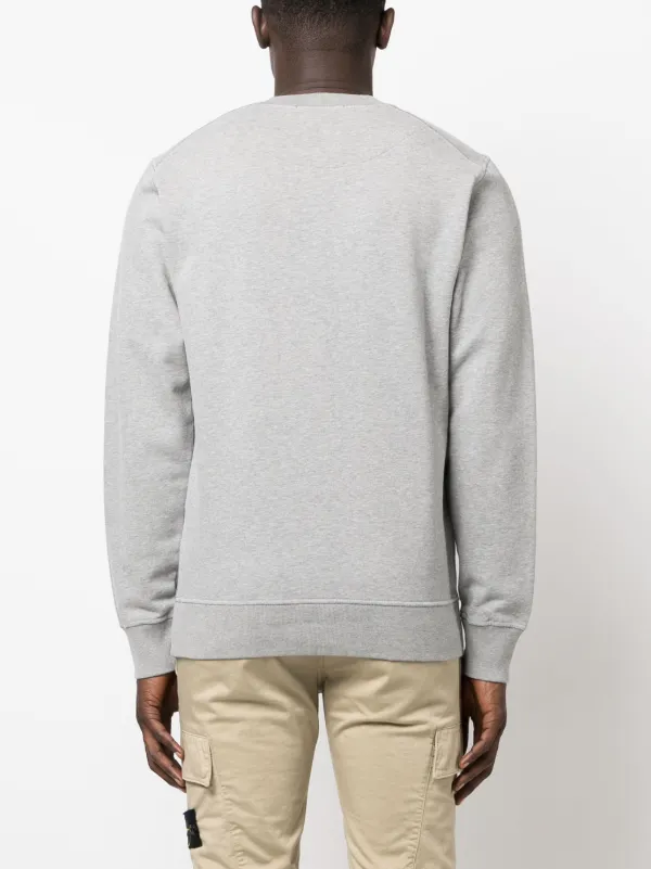 STONE  スウェット フロントロゴ Stone Island ロゴ スウェットシャツ | グレー | FARFETCH JP