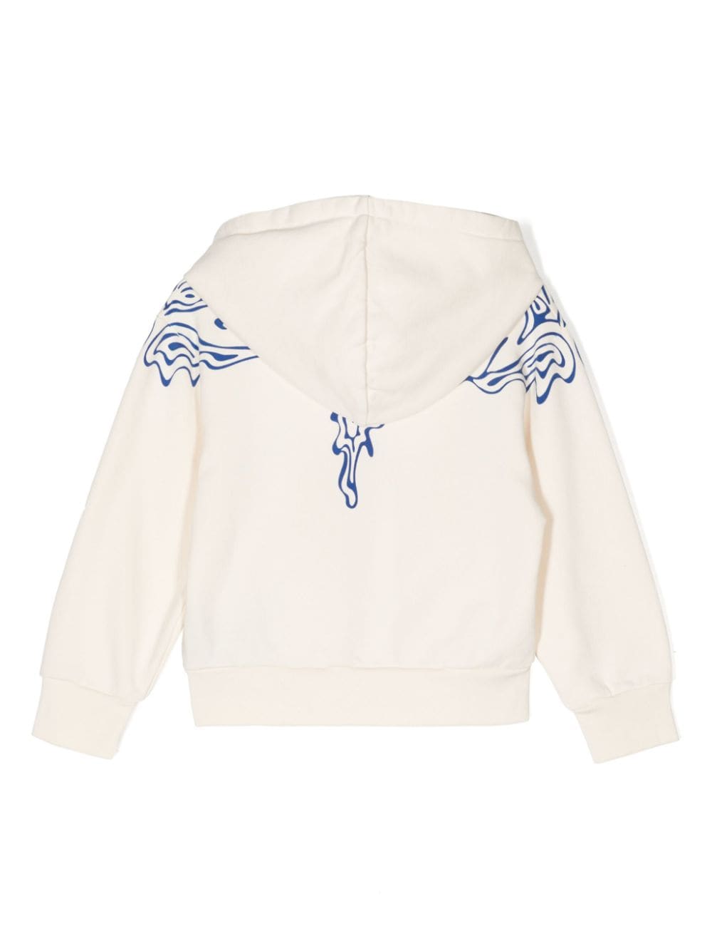 Marcelo Burlon County Of Milan Kids Fluid Wings cotton hoodie - Wit