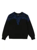 Marcelo Burlon County Of Milan Kids Fluid Wings cotton sweatshirt - Black