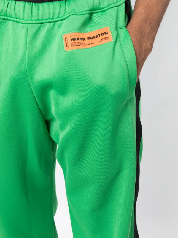 HERON PRESTON Logoトラックパンツ Heron Preston logo-print Organic Cotton Track Pants | Black