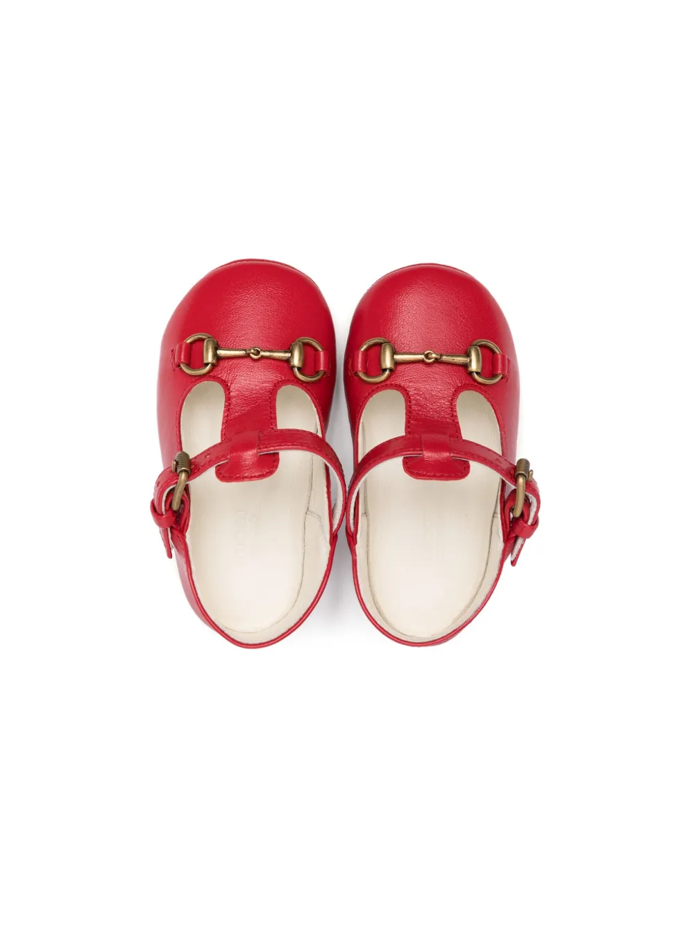 Shop Gucci Horsebit Leather Ballerina Shoes In Red