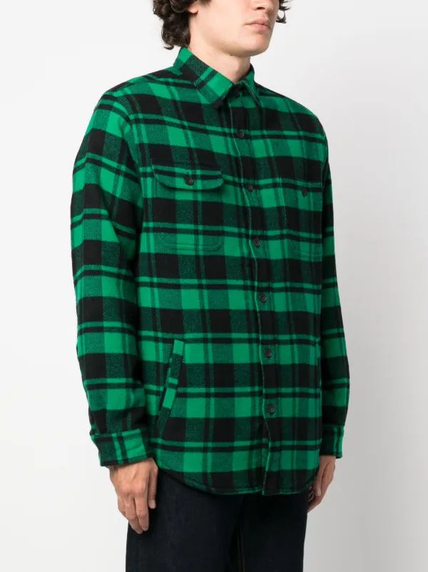 Polo Ralph Lauren Flannel Checked Shirt | Green | FARFETCH IN