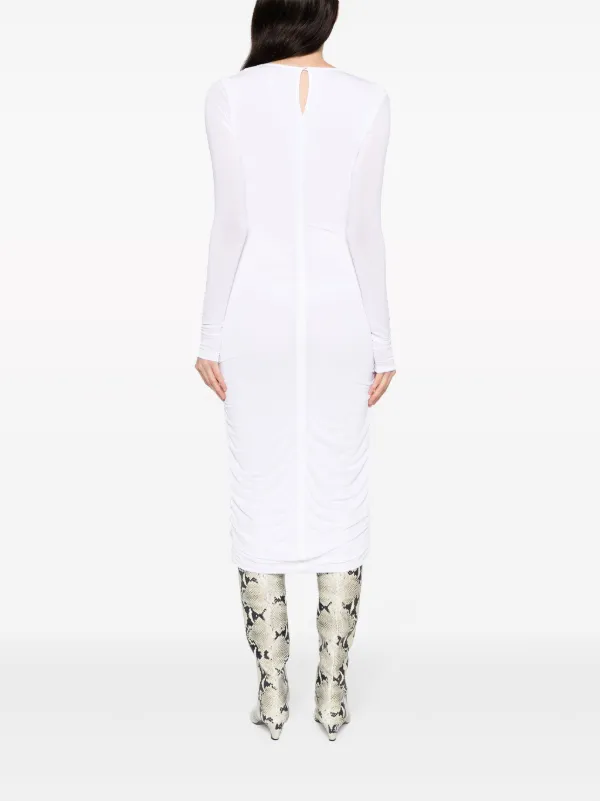 【送料&関税込】Isabel Marant Logane Dress ISABEL MARANT Logane cut-out Midi Dress | White | FARFETCH