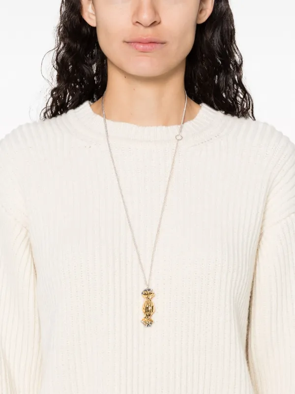 Jil Sander CANDY Necklace キャンディー Jil Sander Sweet Candy Charm Necklace | Silver | FARFETCH JO