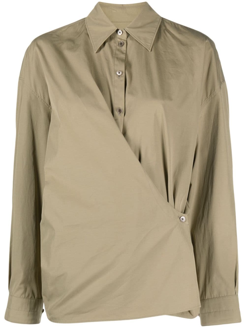 Image 1 of LEMAIRE skjorta med asymmetrisk knäppning