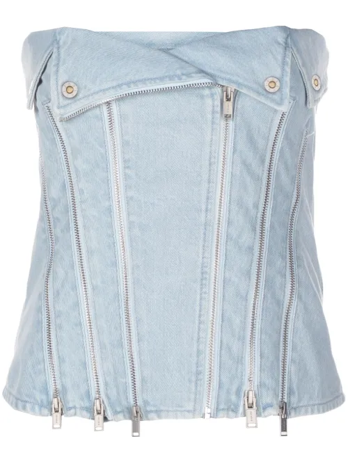 Haut bustier en jean - Dion Lee - Modalova