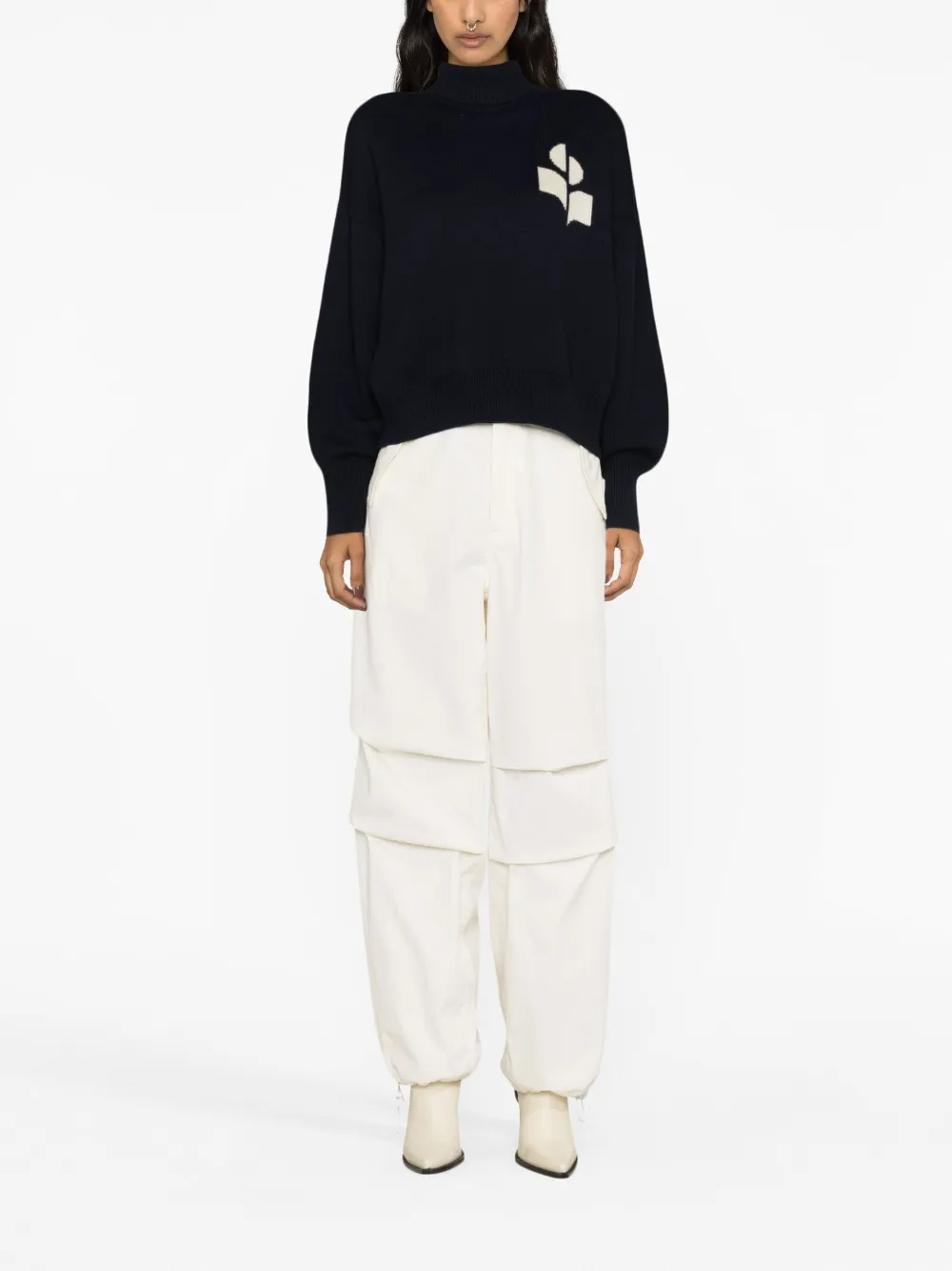 MARANT ÉTOILE Nash cotton-wool jumper - Blauw