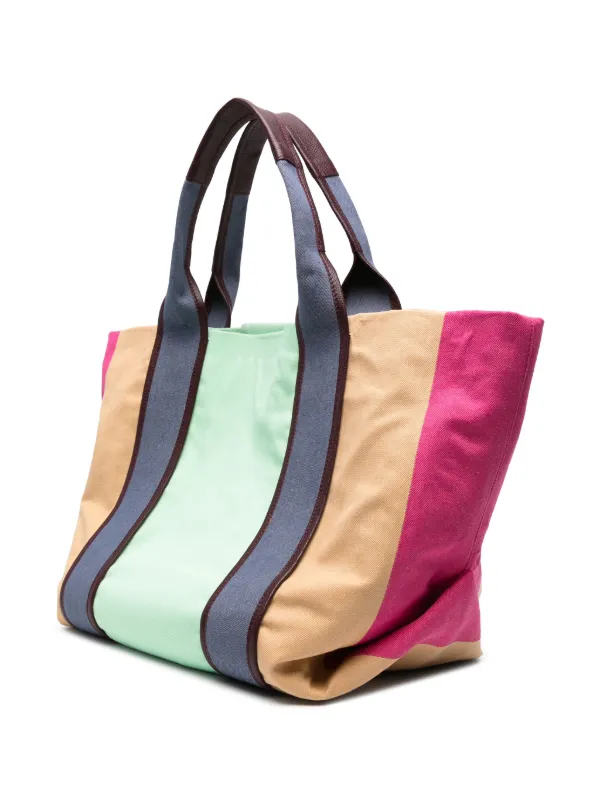 【関税&送料込み】ChloAC Tote Bags See By Chloé Laetizia Panelled Tote Bag | Pink | FARFETCH