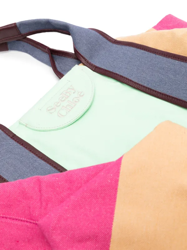 See By Chloé Laetizia Panelled Tote Bag | Pink | FARFETCH