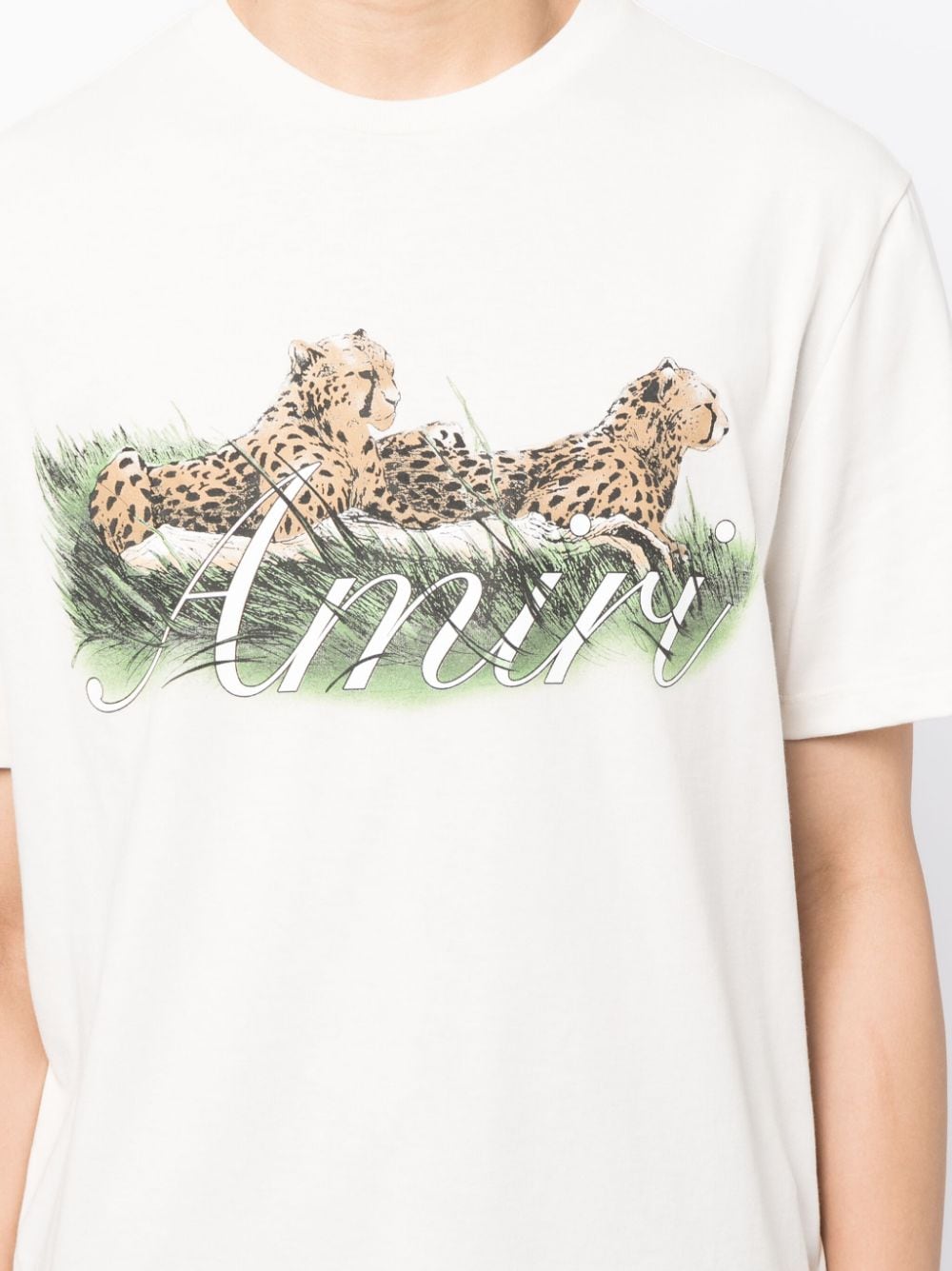 AMIRI Cheetah-print Cotton T-shirt - Farfetch