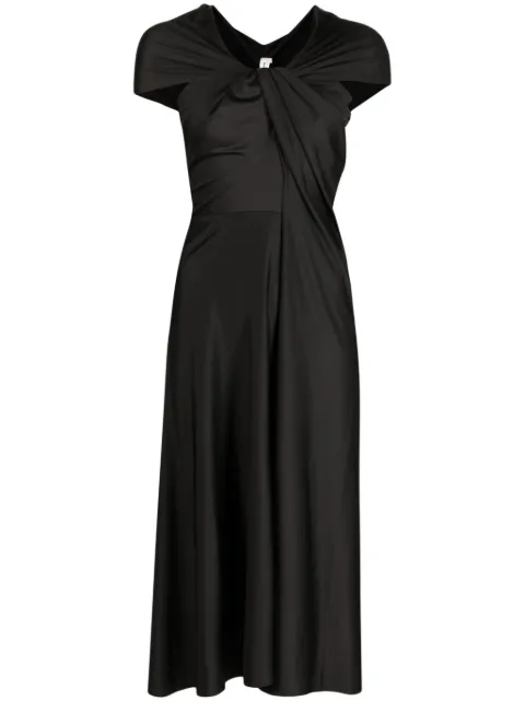 Victoria Beckham cap-sleeve draped dress