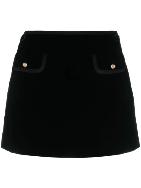 Miu Miu velvet mini skirt