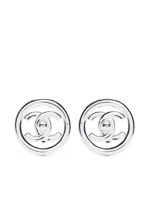 CHANEL Pre-Owned CC turn-lock clip-on earrings