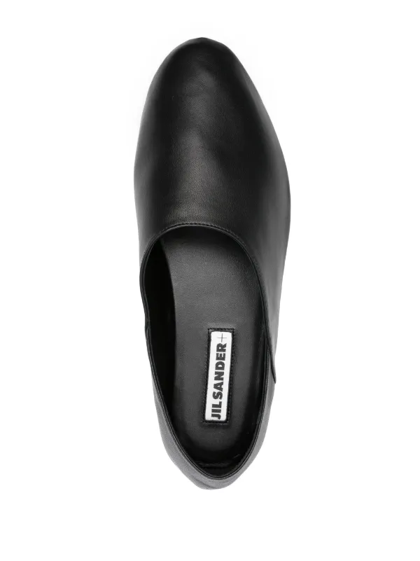 ☆送料関税込☆Jil Sander レザー フラットシューズ☆超人気☆ Jil Sander レザー フラットシューズ | ブラック | FARFETCH JP