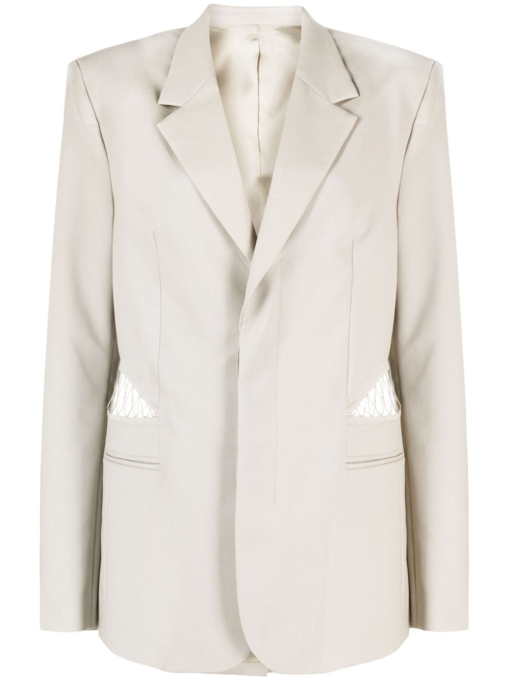 Image 1 of Dion Lee single-breasted wool blazer