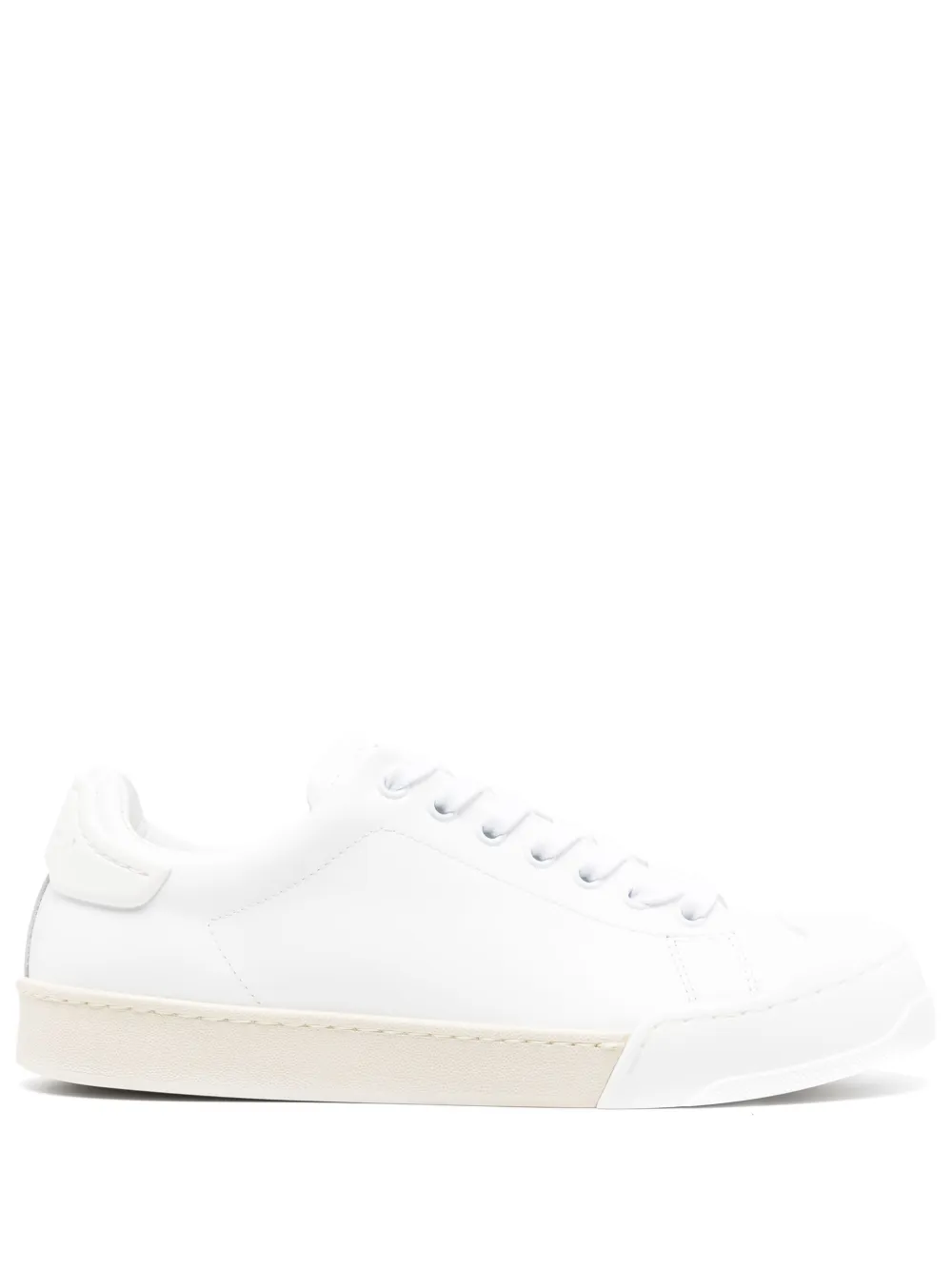 Marni Dada Bumper Leather Sneakers In Weiss