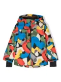 Stella McCartney Kids smudge-print hooded jacket - Black