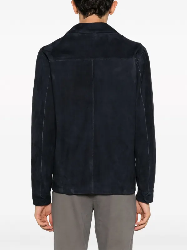 TOM FORD スウェード シャツ ジャケット ネイビー TOM FORD スウェード シャツ ジャケット ネイビー TOM FORD(トム