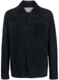 Herno goat suede shirt jacket - Blue