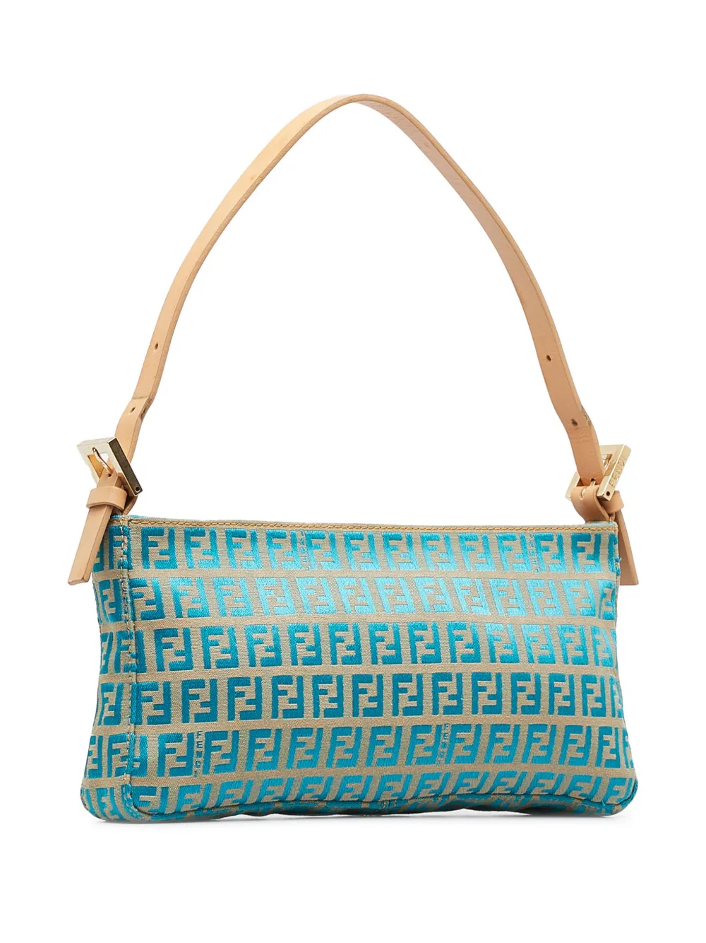Fendi Pre-Owned Zucchino zipped shoulder bag - Blauw