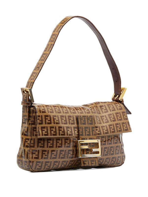 Fendi Pre-owned Zucchino Mamma Baguette Shoulder Bag