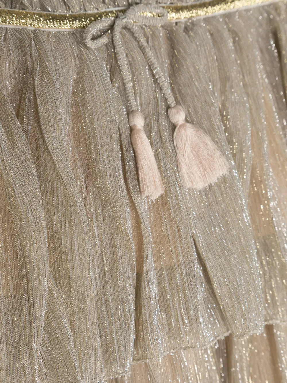 Louise Misha Metallic mini-rok Goud