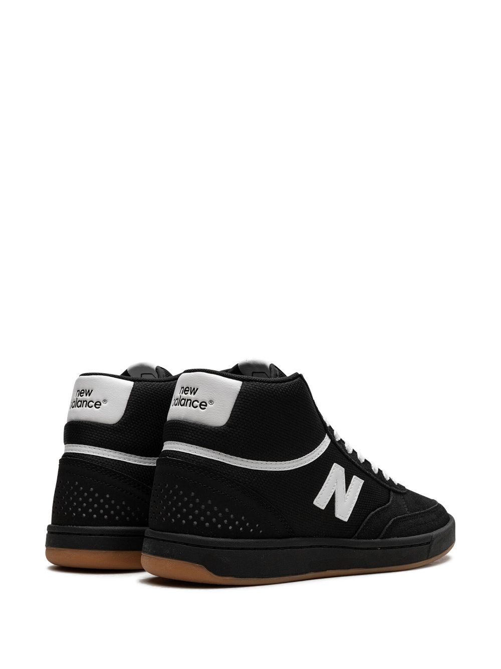 NEW BALANCE NUMERIC 440 HIGH "BLACK WHITE GUM" SNEAKERS 