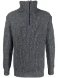 Sease half-zip cashmere jumper - Blue