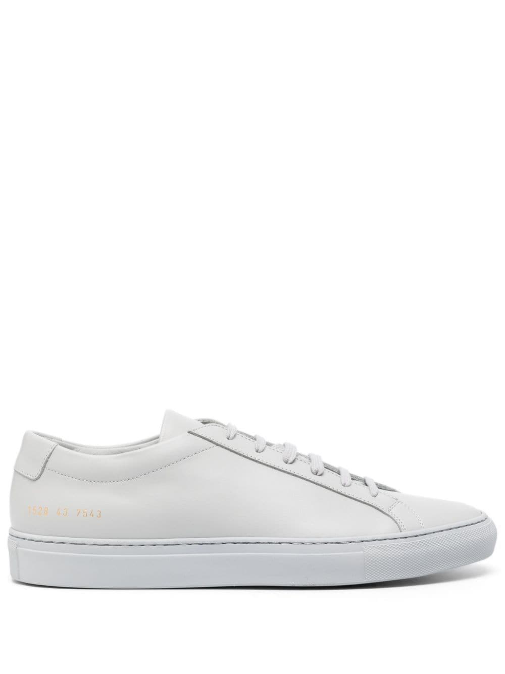 Common Projects Achilles Low Leather Sneakers In Grey