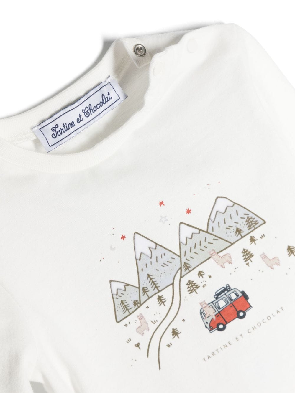Tartine Et Chocolat T-shirt met grafische print Wit