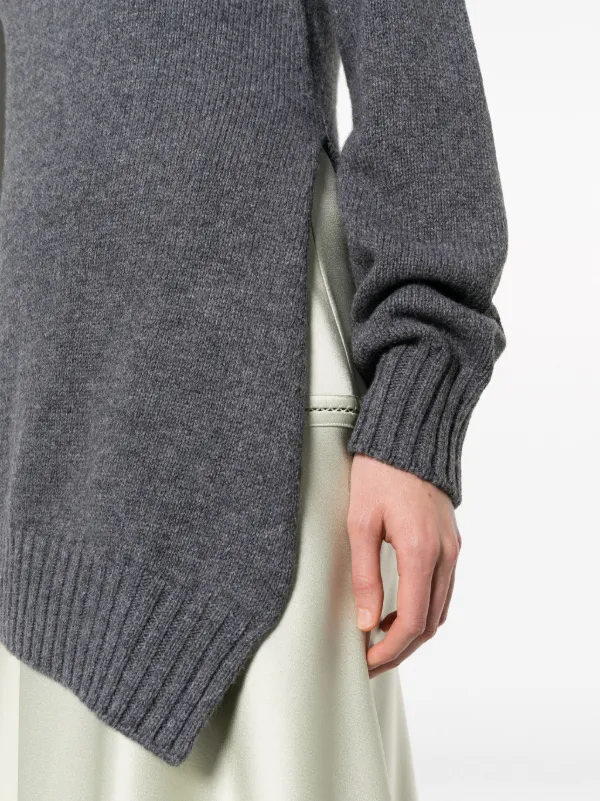 Jil Sander ワッフルニット プルオーバー | グレー | FARFETCH JP