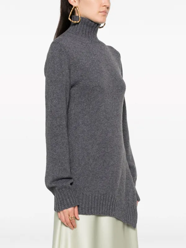 Jil Sander ワッフルニット プルオーバー | グレー | FARFETCH JP