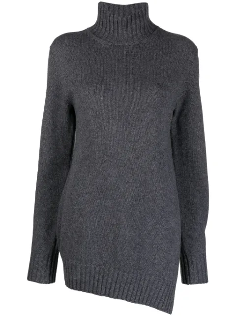Jil Sander waffle-knit asymmetric jumper