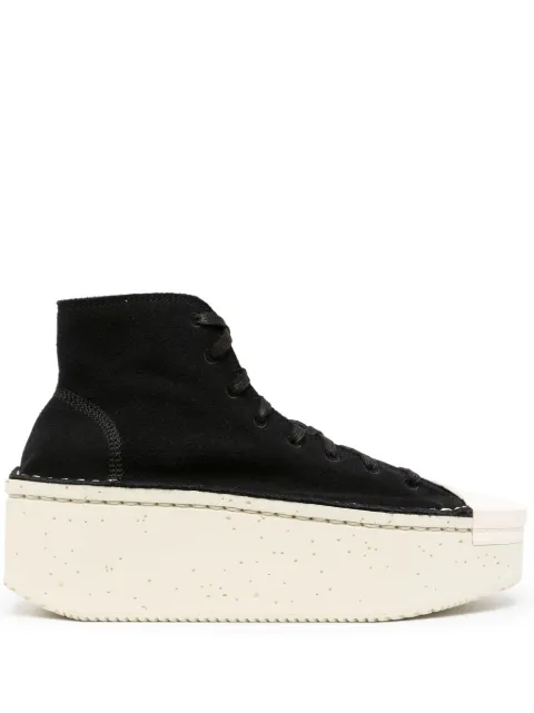 Y-3 lace-up platform sneakers