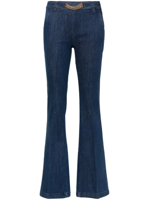 LIU JO chain-link flared jeans