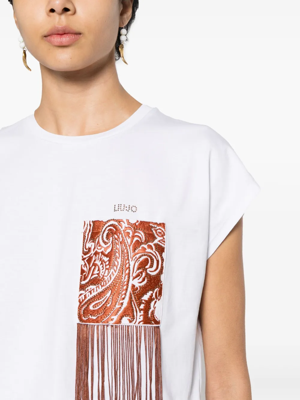 LIU JO T-shirt met opgestikte zak Wit