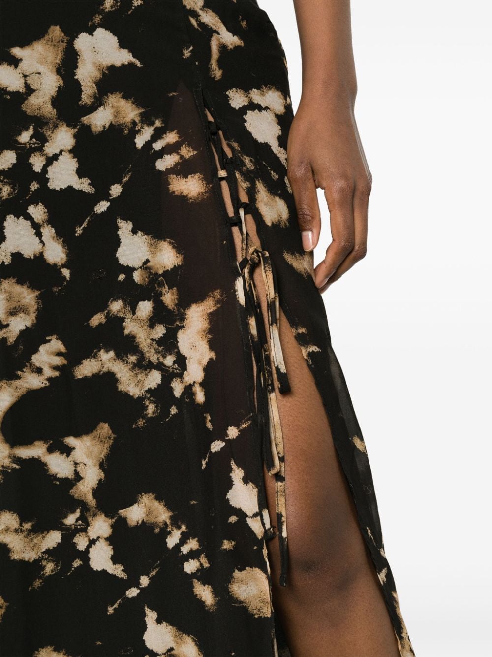 LIU JO Maxi-jurk met abstracte print Zwart